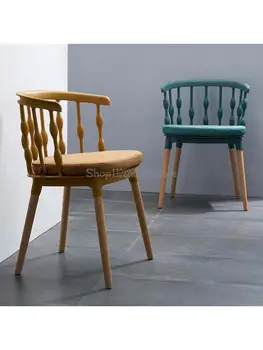 Blagovaona stolice stolica od punog drveta plastični Windsor stolica Toaletni kabinet home stol stolica sa naslonom